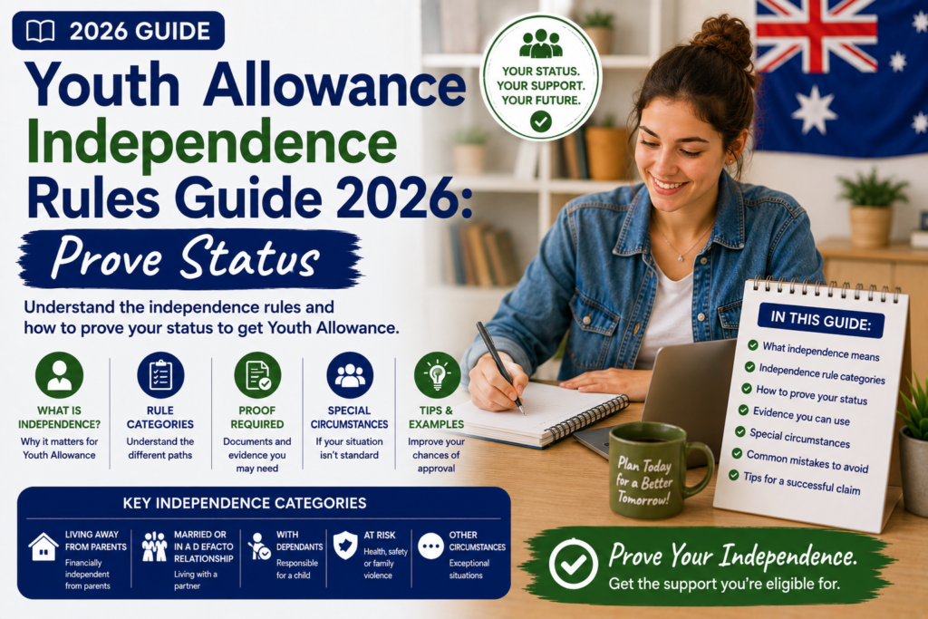 Youth Allowance Independence Rules Guide 2026 Prove Status