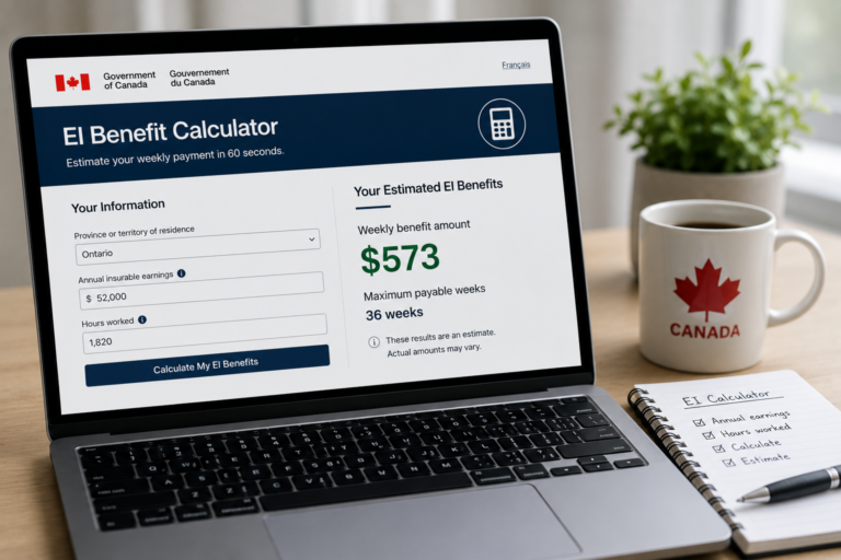 EI Benefit Calculator Canada: Estimate Your Weekly Payment in 60 Seconds
