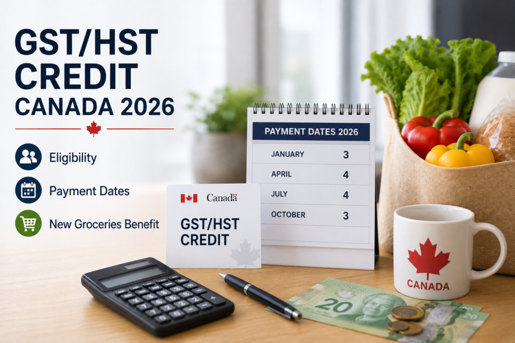 GSTHST Credit Canada 2026 Eligibility, Payment Dates & New Groceries Benefit