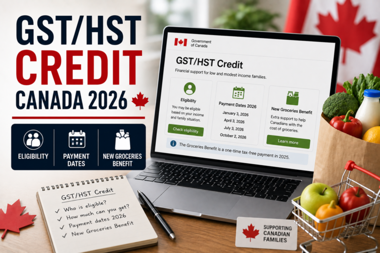 GST/HST Credit Canada 2026: Eligibility, Payment Dates & New Groceries Benefit