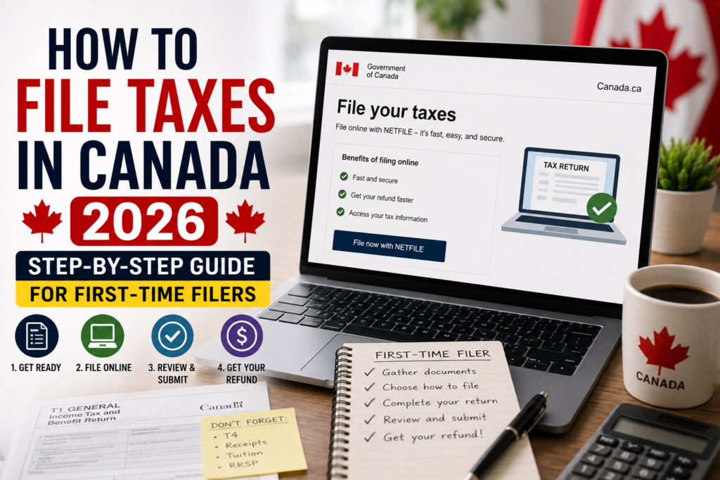 How to File Taxes in Canada 2026 Step-by-Step Guide for First-Time Filers