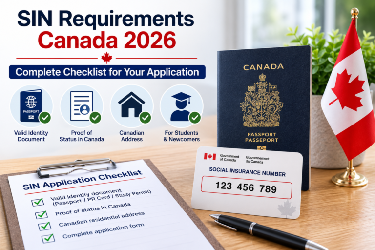 SIN Requirements Canada 2026 Complete Checklist for Your Application